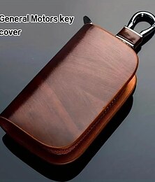 abordables -Étui pour clé de voiture à distance en cuir véritable de qualité supérieure, protecteur de porte-clés et porte-clés avec sac à fermeture éclair pour accessoires de voiture