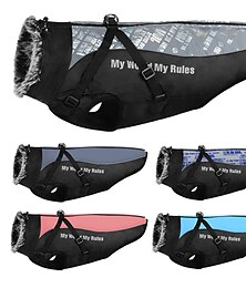 preiswerte -Hund Katze Mäntel Jacke Mode Party Winter Reflektierend Wasserdicht Warm Waschbar Bequem Weihnachten Outdoor Alltagstauglich Hundebekleidung for Bichon Frise Zwergspitz Baby Haustier Papillon Klein