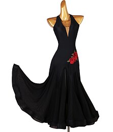 halpa -Salitanssi Hameet Terälehti Tupsuilla Naisten Suoritus Kouluts Pitkähihainen Korkea Sifonki Chinlon