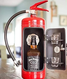 abordables -mini bar extintor hecho a mano mini bar de metal regalo para los amantes del whisky, mini bar extintor, juego de barra de tanque, extintor novedoso, regalo extraño de cueva, coleccionista de mini bar