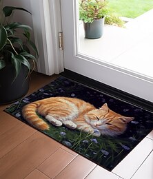 זול -צביעת חתול שטיחון שטיחים שטיחים רחיצים שטיחים למטבח שטיח עמיד בפני החלקה שמן מחליק פנימי מחצלת חיצונית מחצלת עיצוב חדר שינה חדר רחצה שטיח כניסה שטיח