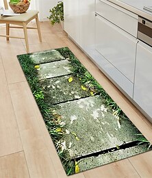 رخيصةأون -سجادة منطقة زهور نباتية، سجادة مطبخ غير قابلة للانزلاق ومضادة للزيوت، سجادة غرفة المعيشة، سجادة داخلية وخارجية، ديكور غرفة النوم، سجادة الحمام، سجادة المدخل، سجادة الباب