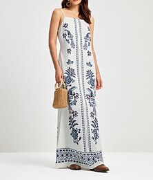 abordables -robe longue à fleurs pour les vacances d'été