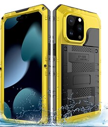 رخيصةأون -هاتف غطاء من أجل iPhone 15 14 Pro Max Plus iPhone 13 12 11 Pro Max X XR XS Max حقيبة ضد الماء انفصال مع الحبل ضد الصدمات pet سبائك الألومنيوم سيليكون