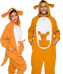 halpa -Aikuisten Piirretty Ryhmäpuku Yöasut Pyjamahaalarit Karnevaali puku Animal Pyjamahaalarit Kigurumi Pyjama Hauska puku varten Miehet ja naiset Karnevaali Sarjakuva