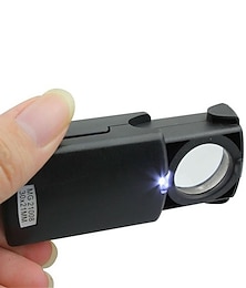 economico -lente d'ingrandimento pieghevole 3 in 1 30x 45x 60x lente d'ingrandimento illuminata uv per gioiellieri lente d'ingrandimento ad anello lente d'ingrandimento gioielli
