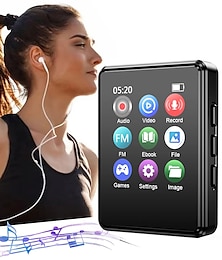 cheap -Portable MP3 Player Bluetooth HiFi Stereo Music Player 1.8inch Touch Screen MP3 Player Student Walkman Mini MP4 Video Playback