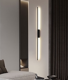 levne -černé led nástěnné světlo moderní kovové lineární nástěnné svítidlo vnitřní led nástěnné svítidlo osvětlení dlouhý pruh design vnitřní nástěnné svítidlo pro obývací pokoj ložnice veranda předsíň