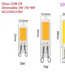 abordables -Mini lampe led g9 à intensité variable, 3w 7w 9w ac 220v 110v, ampoule épis de maïs cob 360, angle de faisceau, remplacement des lustres halogènes, 10 pièces