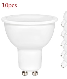 abordables -10 Uds. Bombilla led gu10 6w lámpara led regulable 220v lámpara de foco bombilla de maíz gu 10 lámpara ampolla