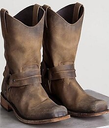 Χαμηλού Κόστους -Ρετρό / Βίντατζ Μεσαίωνα Αναγέννησης Παπούτσια Δυτική Μπότα Flat μπότες Jazz Πειρατής Βίκινγκ Δυτικός καουμπόι Σταυροφόρος Ranger Ανδρικά Γυναικεία Καρφί Συμπαγές Χρώμα Απόκριες Επίδοση Καθημερινά