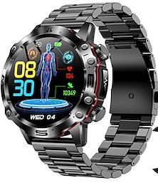 お買い得  -iMosi ET482 Smart Watch 1.43 inch Smartwatch Fitness Running Watch Bluetooth ECG+PPG Temperature Monitoring Pedometer Compatible with Android iOS Women Men Long Standby Hands-Free Calls Waterproof