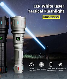 billiga -led uppladdningsbara ficklampor med hög lumen superljus taktisk ficklampa, zoombara handhållna ficklampor med hög kapacitet för nödcampingvandringspresent