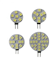 economico -lampadine a led g4 dc 12v dimmerabili 1w/1.5w/2w/3w, equivalenti alogene 10w-30w, bianco caldo 3000k/luce diurna 6000k, angolo del fascio 180° (5 pezzi)