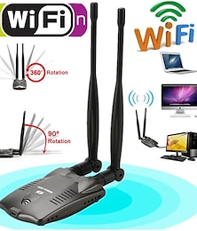 billige -trådløst beini gratis internett lang rekkevidde 3000mw dobbel wifi-antenne blueway usb wifi-adapter dekoder bt-n9100