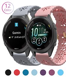 お買い得  -時計バンド のために ガーミン Forerunner 265S 255S Venu 3S 2S Vivoactive 4S 3S 2S Vivomove 3S 18mm シリコーン ナイロン 置換 ストラップ 防水 調整可 高通気性 スポーツバンド リストバンド