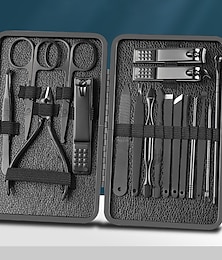 preiswerte -Nagelknipser-Maniküre-Werkzeugset, Nagelhautzangen- und -schneider-Set, professionelles Nagelknipser-Pediküre-Set, Nail-Art-Werkzeuge, Edelstahl-Pflegeset für die Reise