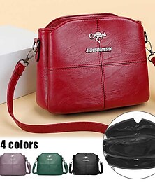 olcso -női kis piros műbőr crossbody táska – minimalista válltáska állítható pánttal hétköznapi használatra és kirándulásokra egyaránt.