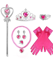 levne -růžová broskvová princezna biqi kombinace šperků dětské doplňky super broskev broskvová princezna