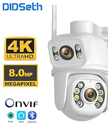 abordables -Didseth 8mp 4k wifi caméra ptz double objectif vidéosurveillance protection ai moniteur humain vision nocturne sécurité extérieure caméra de vidéosurveillance