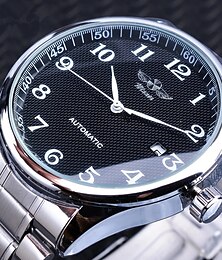 levne -WINNER Muži mechanické hodinky Módní Hodinky na běžné nošení Obchodní Wristwatch Automatické natahování Svítící Kalendář Ozdoby Kůže Hodinky