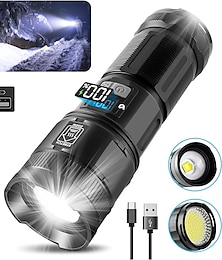 abordables -Linterna láser blanca de 40w para exteriores, linterna lep m60 superbrillante, zoom recargable por usb, iluminación de camping extralarga
