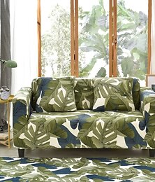abordables -1 pièce, housse de canapé extensible, housse de canapé sectionnel élastique, causeuse 1 ou 2 places, forme de plantes florales, haute élasticité, tissu super doux universel quatre saisons avec deux