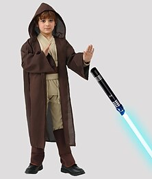 levne -Obi-Wan Kenobi Rytíř Jedi Cosplay kostým Úbory Kostým cosplay Filmové kostýmy for Chlapecké Děti Karneval Plesová maškaráda