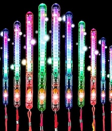 cheap -3/5/10pcs LED Glow Sticks LED Party Sticks Flash Twinkling Light Multi-color Sticks Glow Sticks With Lanyard Suitable For Birthday Parties Small Gifts For Halloween And Christmas Parties