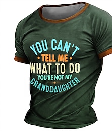 cheap -Graphic Letter Daily Designer Retro Vintage Men's 3D Print T shirt Tee Sports Outdoor Holiday Going out T shirt Brown Army Green Dark Blue Short Sleeve Crew Neck Shirt Spring & Summer Clothing Apparel