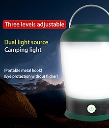 baratos -Luz de acampamento recarregável USB portátil - luz de emergência LED multifuncional à prova d'água para áreas externas