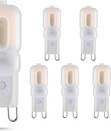 economico -Lampadina a led G9 3000k bianco caldo/luce bianca 6000k 3/5w 30w/50w alogena equivalente G9 base bipin lampadina ad angolo con fascio da 360 per illuminazione domestica copertura trasparente