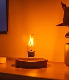 olcso -mágneses lebegő lebegő vezeték nélküli led izzó éjjeli lámpa varázsasztali lámpa szoba és iroda dekorációjára