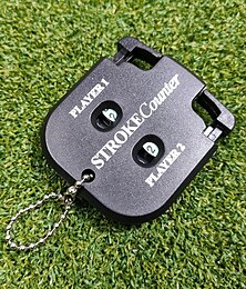 abordables -Contador de golpes de golf - llavero clicker marcador de juego rastreador de tiros - mantener la puntuación de juegos de golf y minigolf - negro