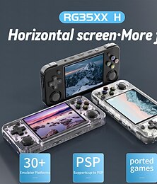 abordables -Anbernic rg35xx h console de jeu portable, lecteur audio vidéo portable à écran hd de 3,5 pouces, console de jeu rétro portable à double bascule