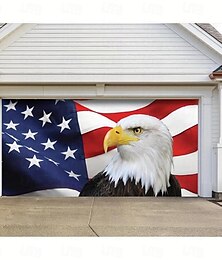 abordables -Bannière de couverture de porte de garage extérieure du 4 juillet - Décoration magnifique pour la porte de garage extérieure décoration murale de la maison pour un événement une fête un défilé