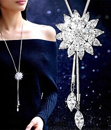 Недорогие -Корейская версия осенне-зимнего хрустального свитера-цепочки, ожерелье, оптовая продажа, высококачественная женская длинная цепочка, универсальный жемчужный кулон с кисточками и аксессуарами