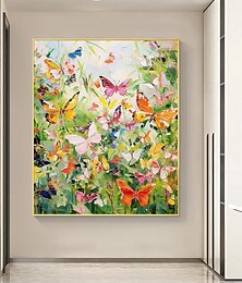 olcso -kézzel festett absztrakt színes pillangó olajfestmény vászonra állatfestmény eredeti természet táj pattogtató kés festmény egyedi ültetés művészet modern olajfestmény falra művészet hálószoba fali