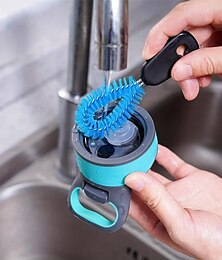 abordables -Ensemble de brosses de nettoyage 3 en 1 pour bouteilles d'eau : parfait pour les bouteilles à col étroit, les bouteilles de sport, les tasses à café, les gobelets et les flacons.