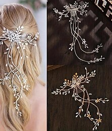 preiswerte -Stirnbänder Kopfschmuck Kopfbedeckung Aleación Hochzeit Brautkleidung Mit Strass Blume Kopfschmuck Kopfbedeckung