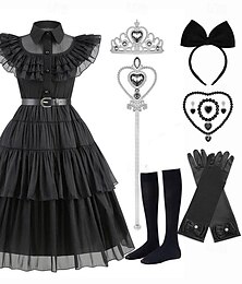 levne -Gotický horor Temná akademie Šaty Cosplay kostým Úbory Punk a gotika Filmové kostýmy for Dívčí Dětské Plesová maškaráda