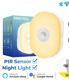 billige -tuya smart home wifi nattlys infrarød menneskekropp sensing liten nattlys app fjernkontroll stemmetiming