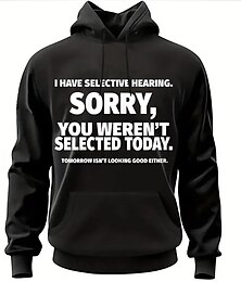 abordables -Homme Graphique Lettre Sweat à capuche Sweats à capuche Sweatshirt Quotidien Basique manche longue À capuche Vacances Sport en Plein Air Fête Noir bleu marine Imprimé Poche Avant Printemps & Automne