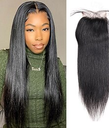 Χαμηλού Κόστους -διάφανη δαντέλα σφραγίδα 100% brazilian hair 4x4 ελβετική δαντέλα σφραγίδα πωλείται μόνο για μαύρες γυναίκες 8-18 ιντσών
