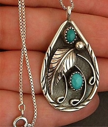 cheap -Women's necklace Archaistic Street Bohemia Leaf Necklaces / Silver / Fall / Winter / Spring / Summer