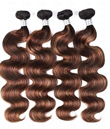 abordables -Ishow cheveux ombre brésilien vague de corps cheveux humains armure faisceaux 1 pièces t1b/4/30 blond ombre cheveux humains paquets 100% remy cheveux
