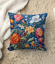 economico -fiori vintage 1 pz federe per cuscini di dimensioni multiple cuscini decorativi costieri per esterni morbide custodie per cuscini per divani divani letto decorazioni per la casa