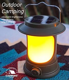 voordelige -zonne-led kampeerlantaarn, led retro oplaadbare ophangbare buitententlamp voor kamperen in de buitenlucht