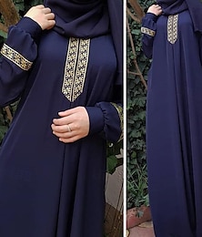 ieftine -Pentru femei Rochii Abaya Religios arabă saudită arab Musulman Ramadanul Grafic Adulți Rochie