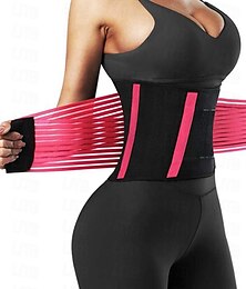 billige -korset dametaljetræner åndbar sport underbust korset basic yoga ensfarvet krog og løkke spandex valentinsdag løbegymnastik forår&amp; sommer efterår&amp; vinter lilla sort rød 1 stk